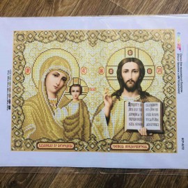 Ісус і Богоматір Казанська в золоті